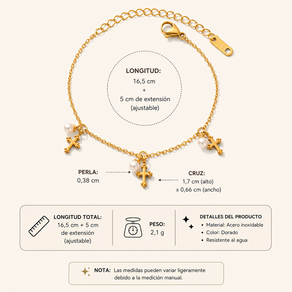 Pulsera Cruces