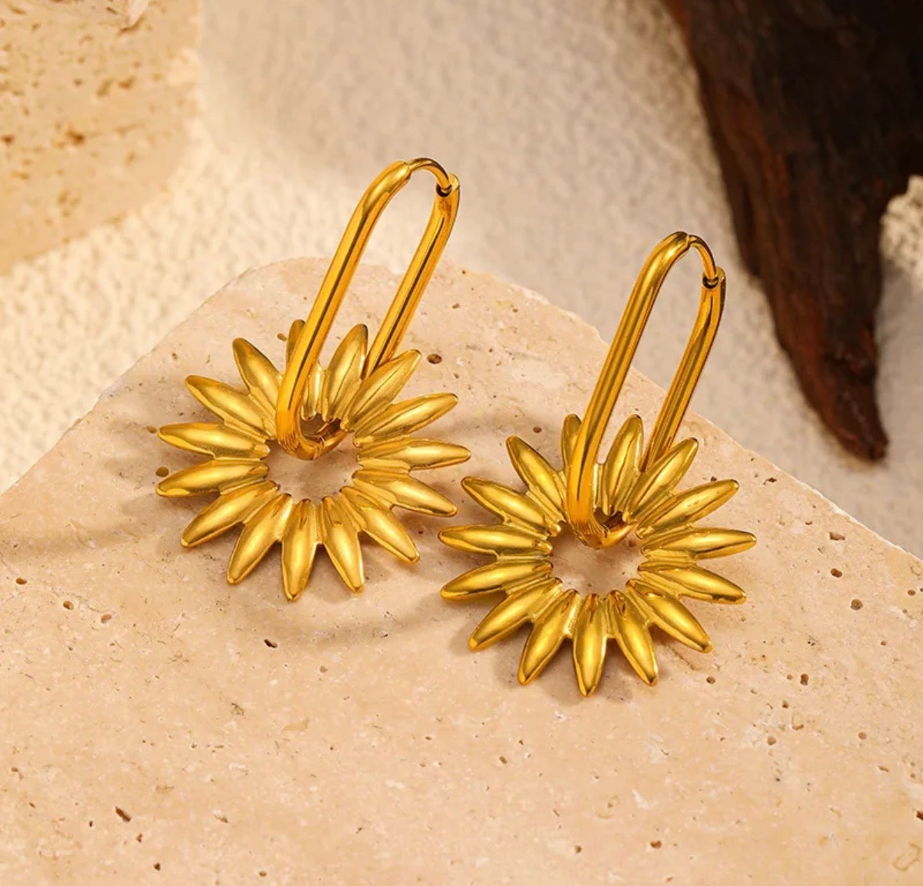 Pendientes Girasol