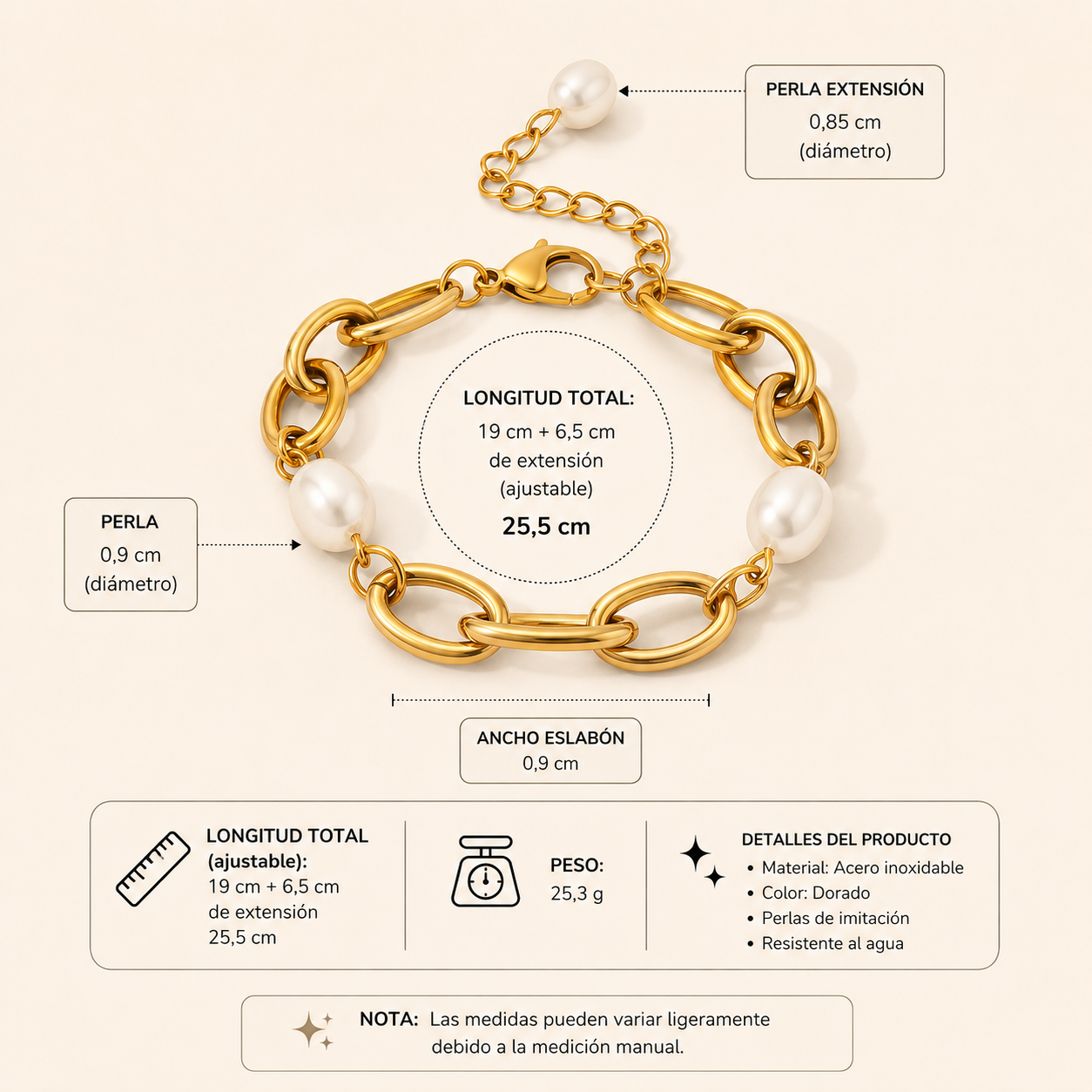 Pulsera Perla
