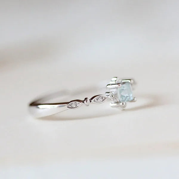 925 Silver BlueTopaz Zircon Trendy Rings for Women Anillos Wedding Gemstone Simple Bizuteria bague diamant Jewelry Ring women