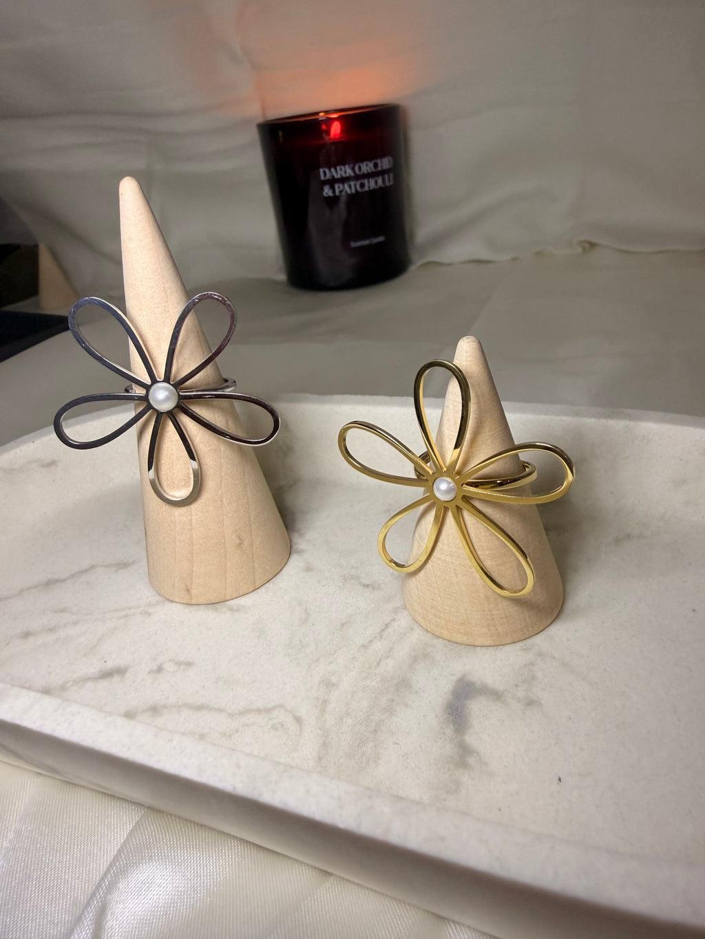 Anillo Flor Dorada