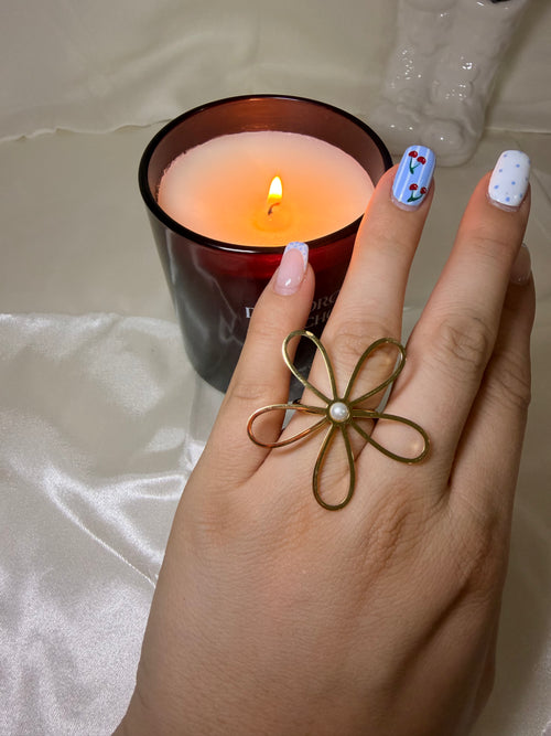 Anillo Flor Dorada