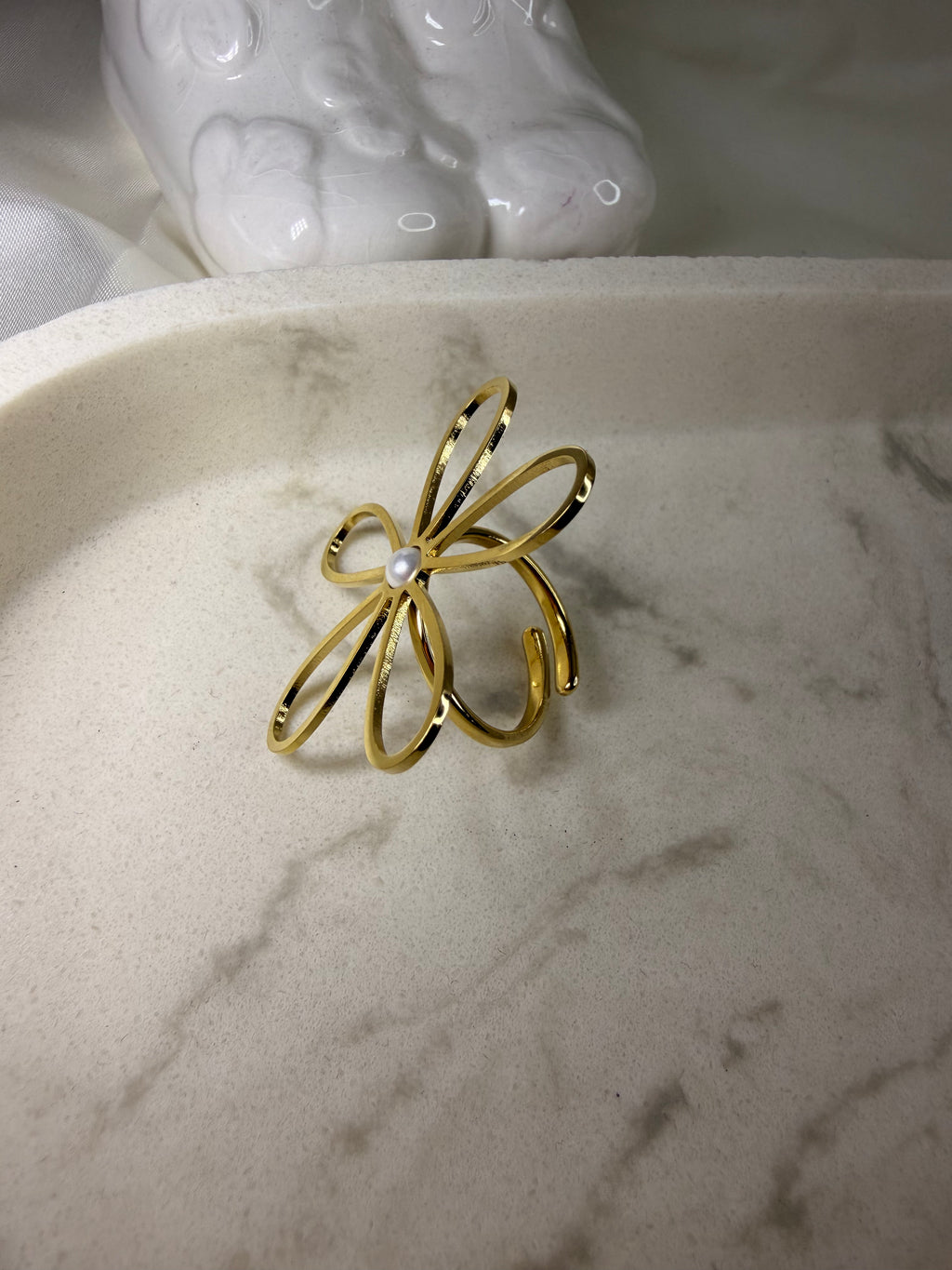 Anillo Flor Dorada