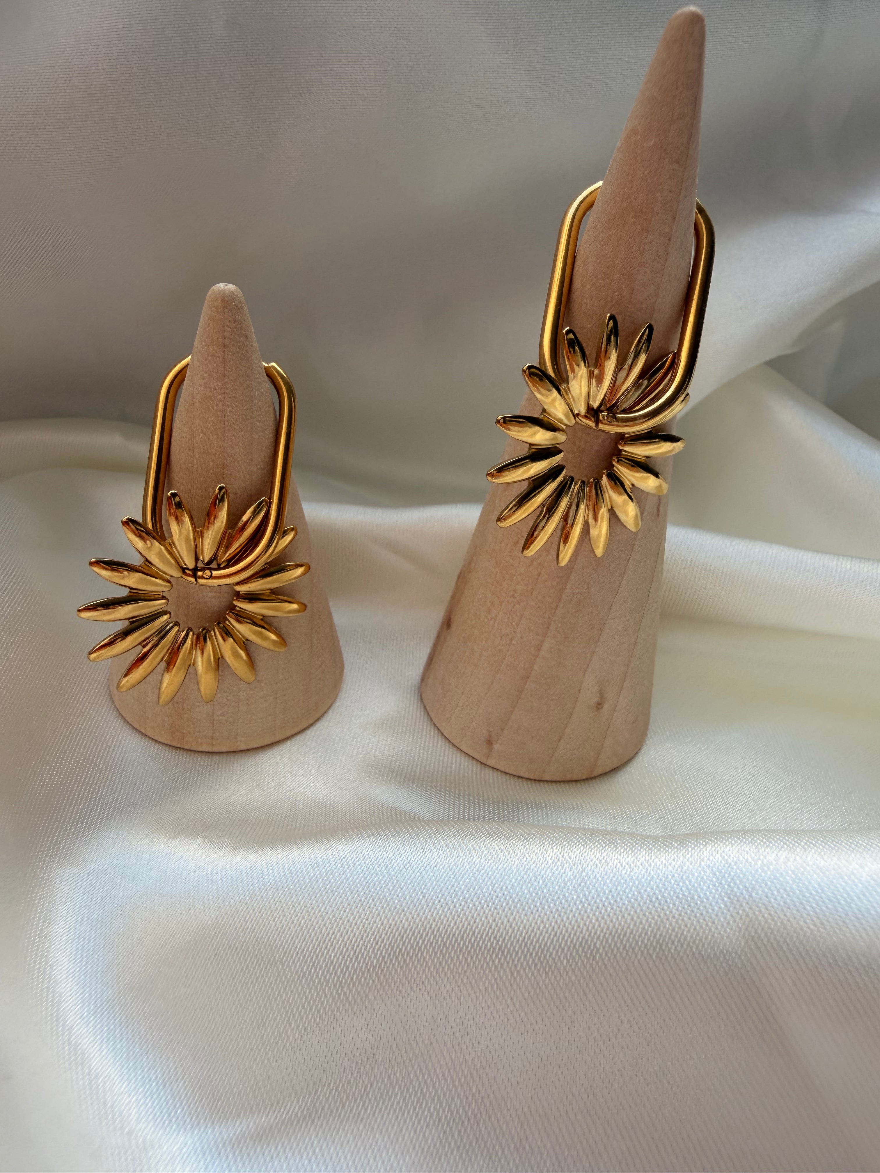 Pendientes Girasol