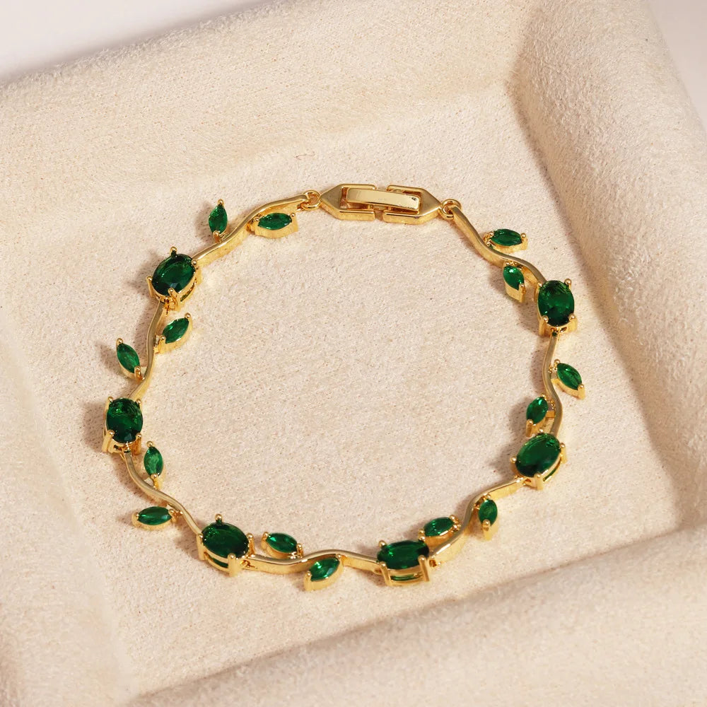 18K Gold Plated Flower Bracelet