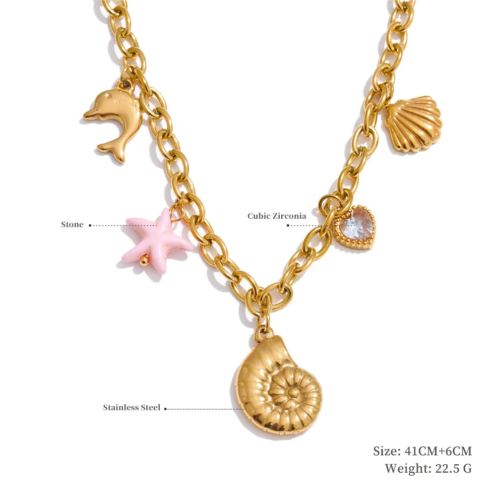 Stainless steel sun charm pendant