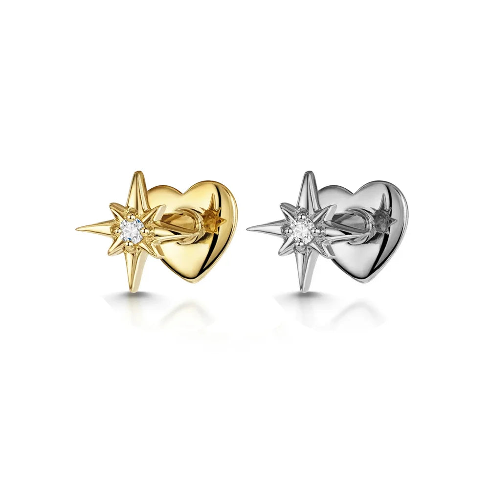 Boako S925 Sterling Silver Star Earrings