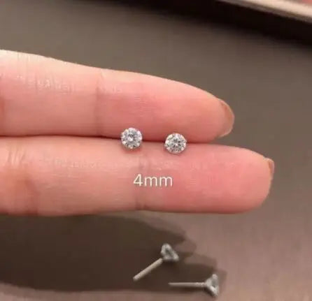Stainless Steel Heart Earring Set