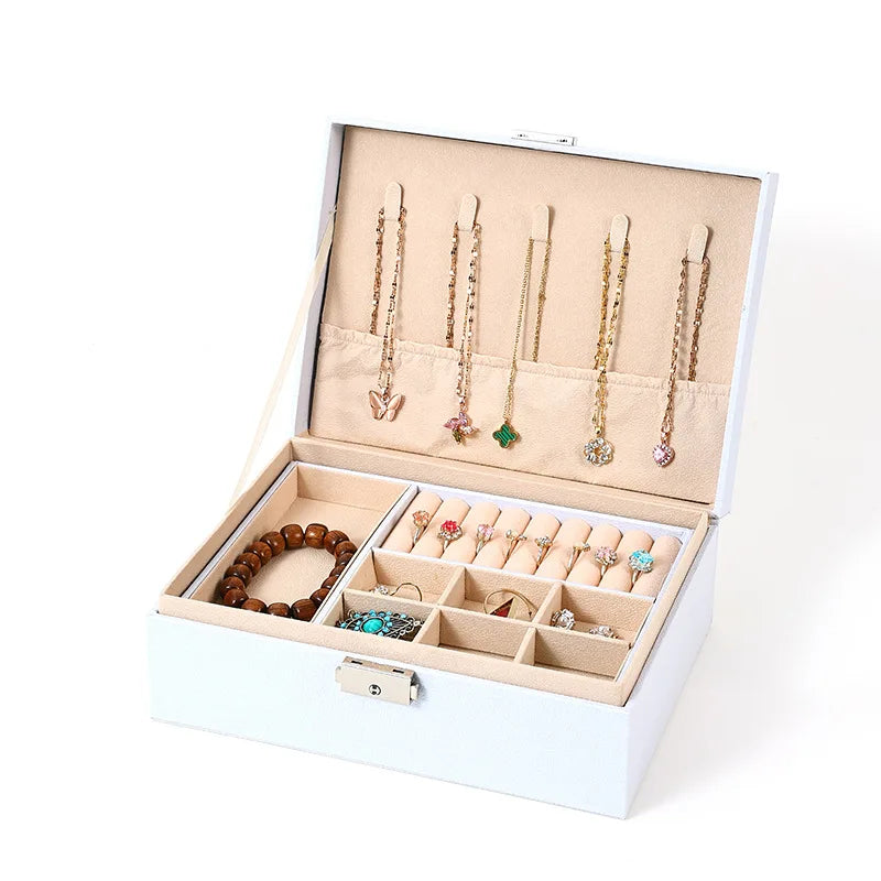 Caja de joyas con cerradura Wellzone