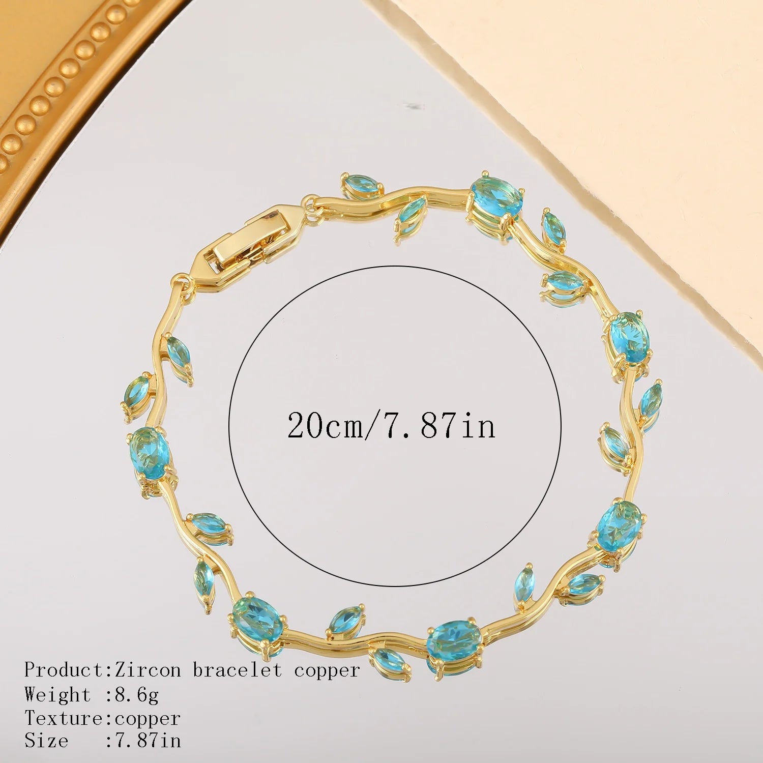 18K Gold Plated Flower Bracelet