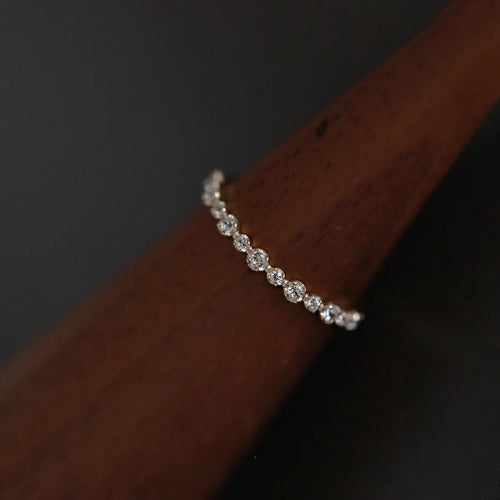 14K Gold-Plated S925 Silver Geometric Ring
