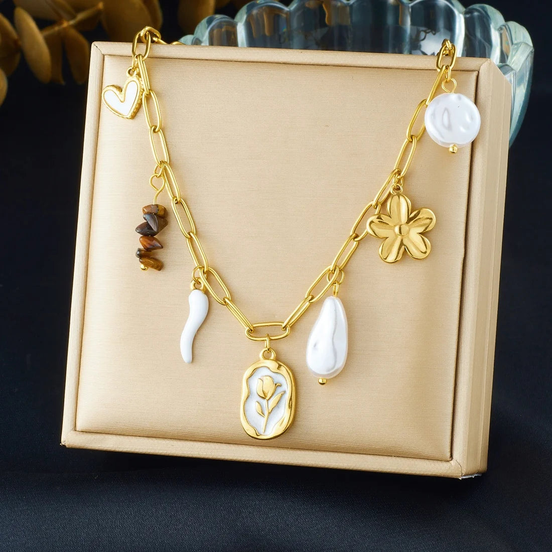 Lamengly Stainless Steel Necklace