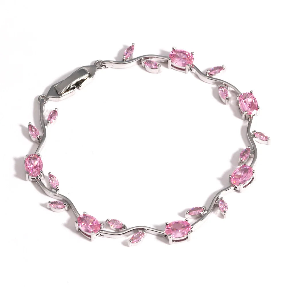 18K Gold Plated Flower Bracelet