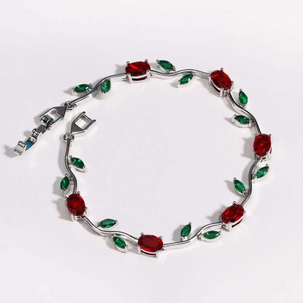 18K Gold Plated Flower Bracelet