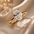 S925 Silver Oval Stone Ring