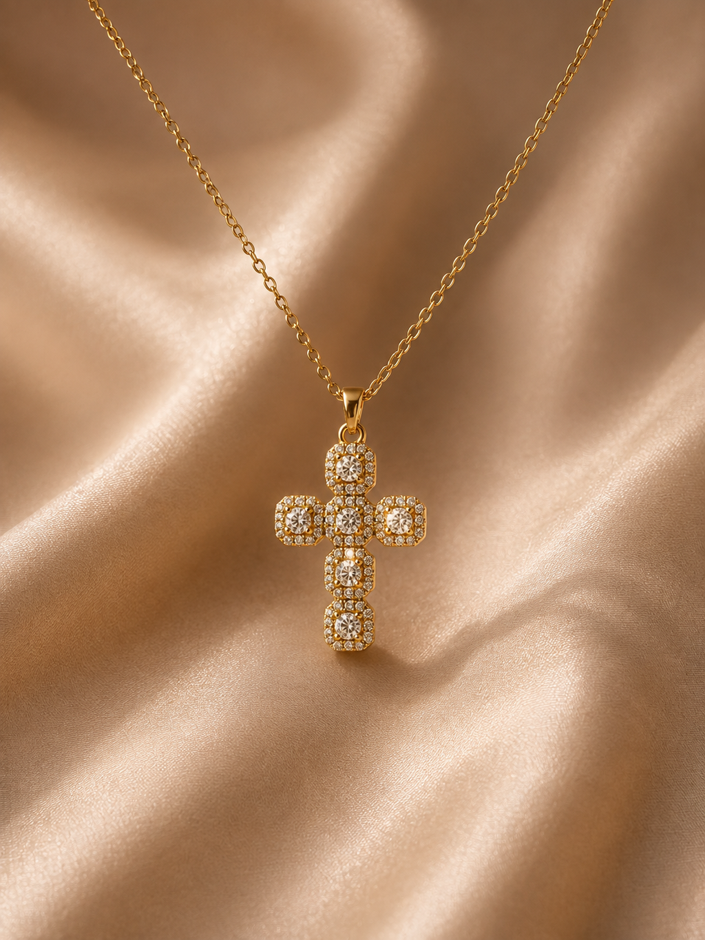 Stainless steel cross necklace
