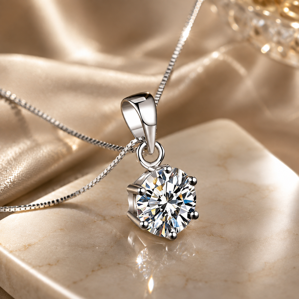 S925 Silver Pendant with 5A Zircon