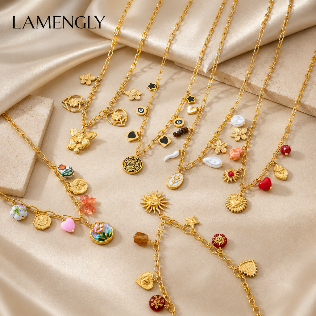 Lamengly Stainless Steel Necklace