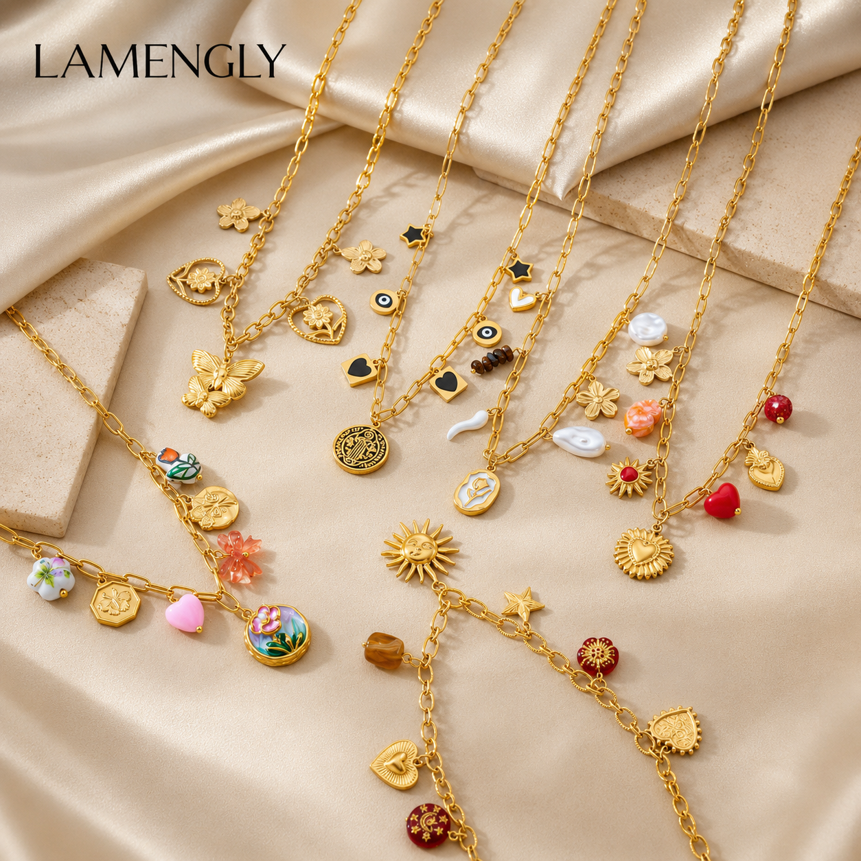 Lamengly Stainless Steel Necklace