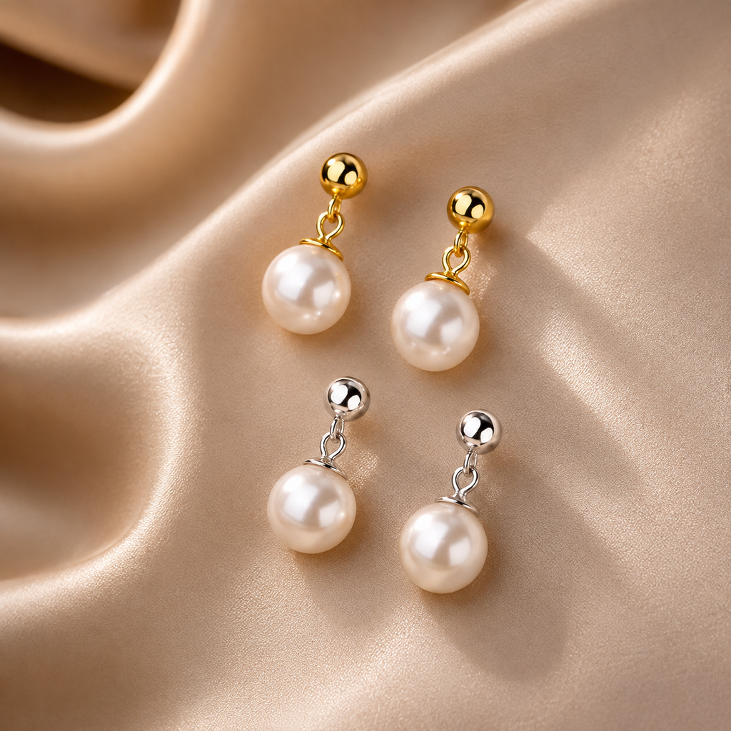S925 Silver Pearl Earrings